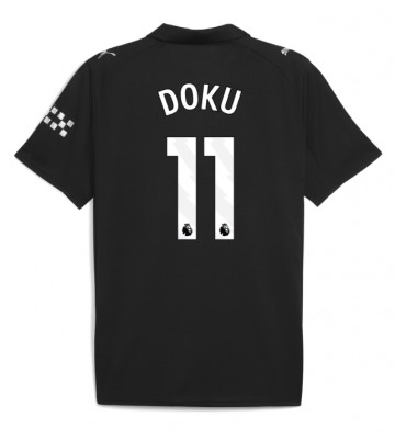 Manchester City Jeremy Doku #11 Udebanetrøje 2025-26 Kortærmet